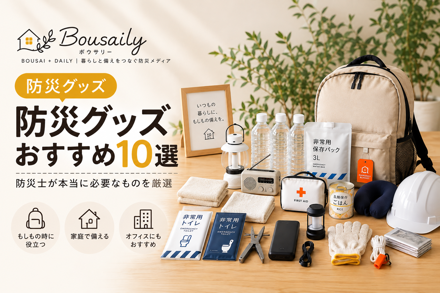 防災グッズおすすめ10選
