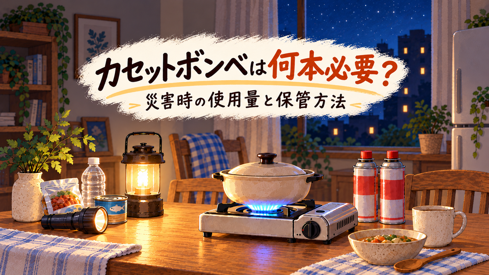 カセットボンベは何本必要？災害時の使用量と保管方法